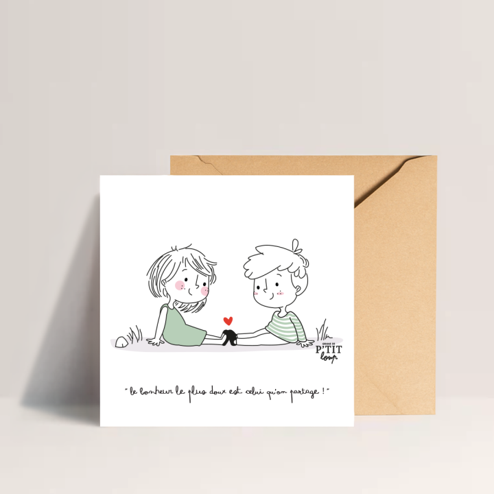 Carte – Bisous pieds